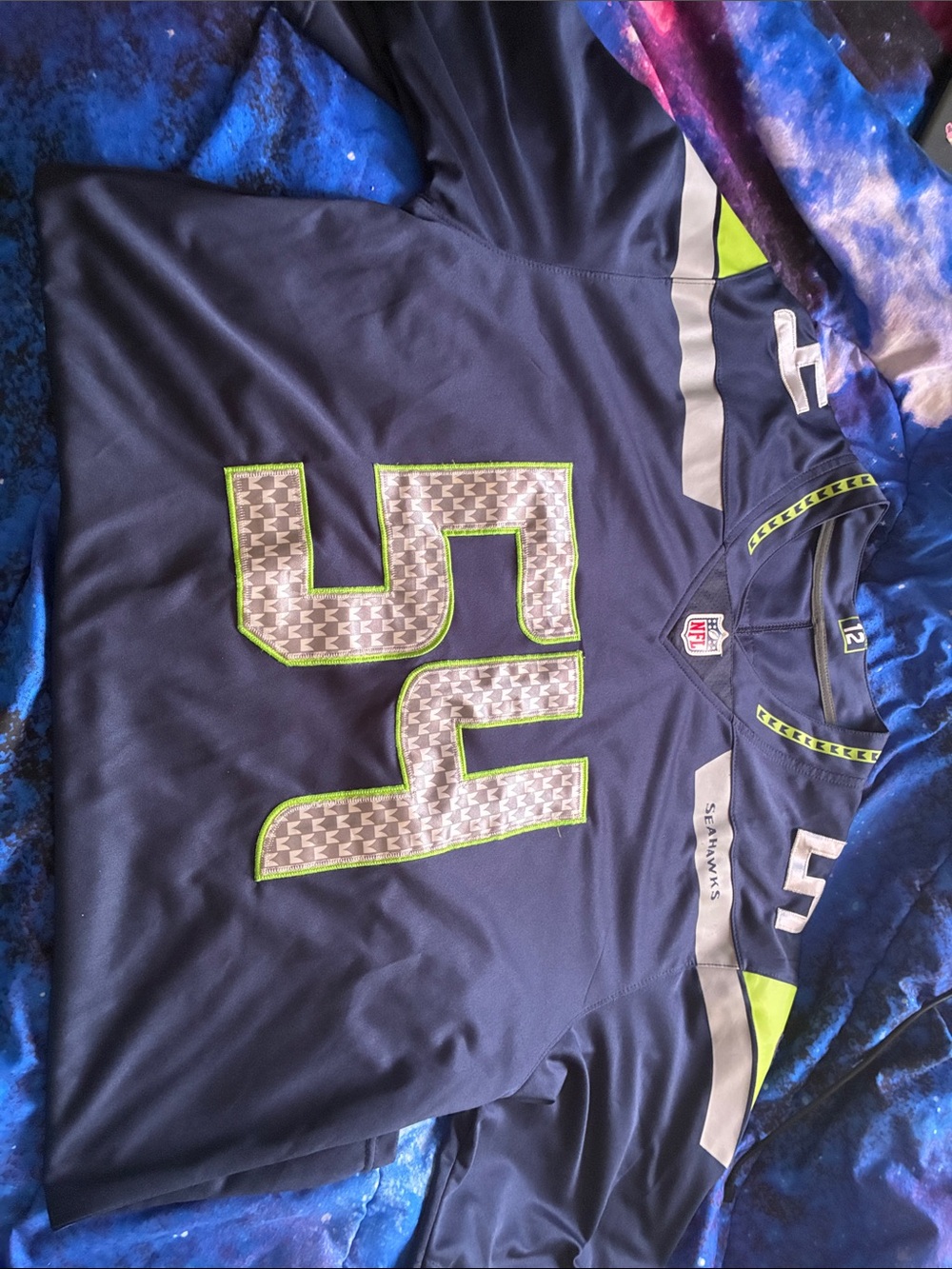 Seattle Seahawks Unisex Navy Blue Football Jersey - NFL Wagner